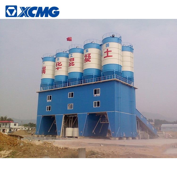 XCMG schwing concrete mixing plant HZS180V China big 180m3 new concrete batching plant price list